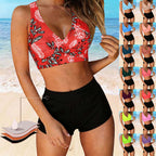 Damen Zweiteiliger Badeanzug mit floralem Design R&B