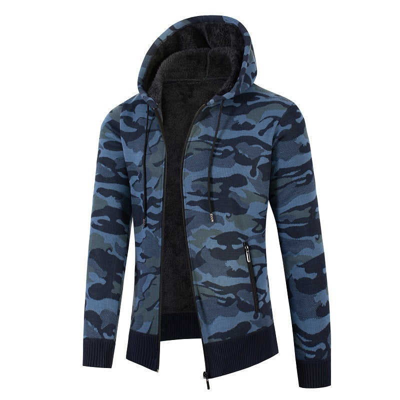Herren modischer Kapuzensweater mit Karomuster R&B