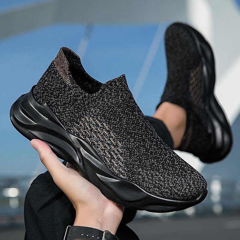 Damen Atmungsaktive Sneaker mit elastischem Strick-Obermaterial