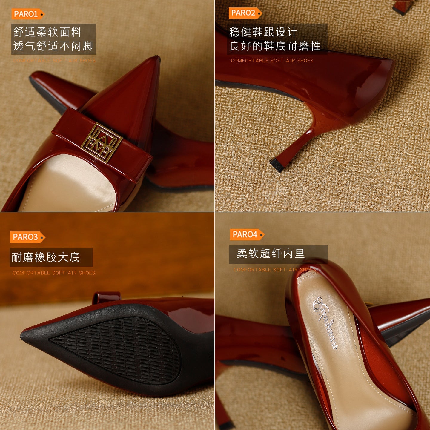 Damen elegante Pumps mit einzigartigem Schleifenakzent und komfortablem Blockabsatz