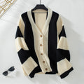 R&B | Gestreifter Strick Strickjacke
