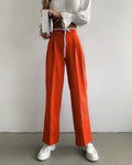 Damen Weite Palazzo-Hose mit elastischem Bund und praktischen Taschen R&B