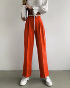 Damen Weite Palazzo-Hose mit elastischem Bund und praktischen Taschen R&B