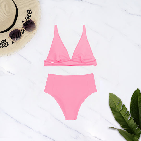 Damen Hochgeschnittener Bikini mit tiefem V-Ausschnitt R&B