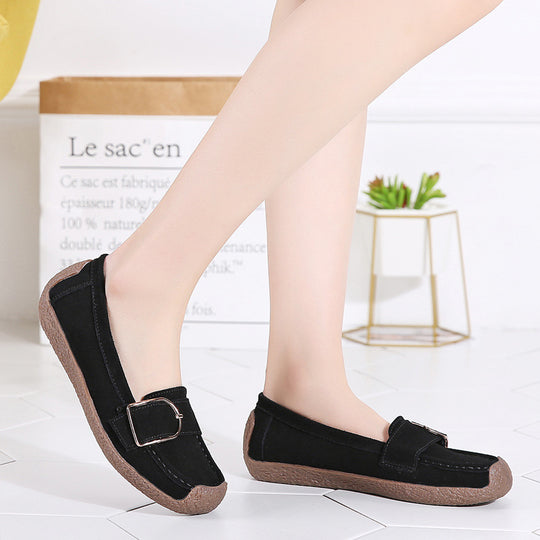Damen Bequeme Mokassins mit eleganter Schnalle R&B