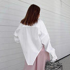 Damen Oversized Hemd mit lässigem Schnitt und modischen Details R&B