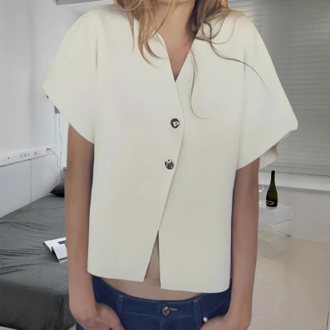 Damen Bluse mit innovativem Schnitt und eleganten Details R&B