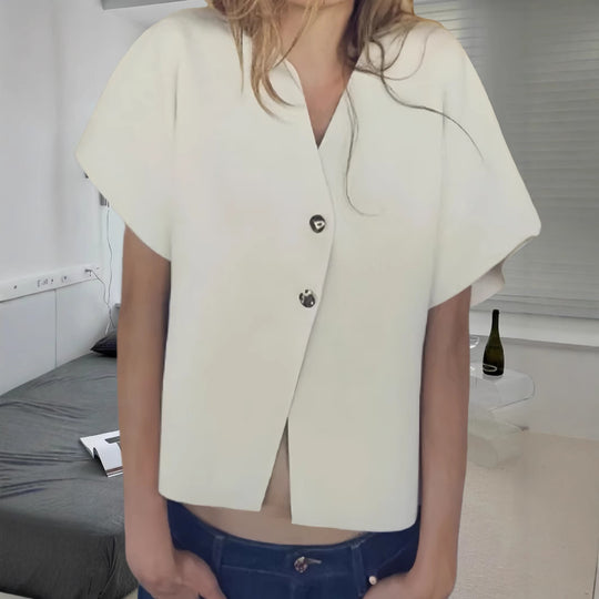 Damen Bluse mit innovativem Schnitt und eleganten Details R&B