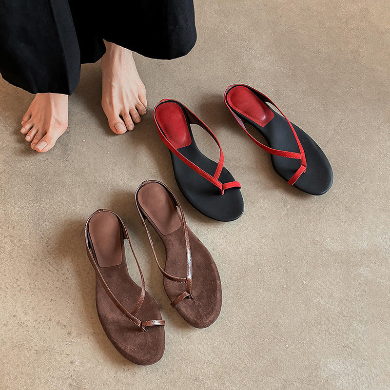 Damen Komfortable Zehentrenner-Sandalen mit ergonomischem Fußbett und stylischem Design R&B
