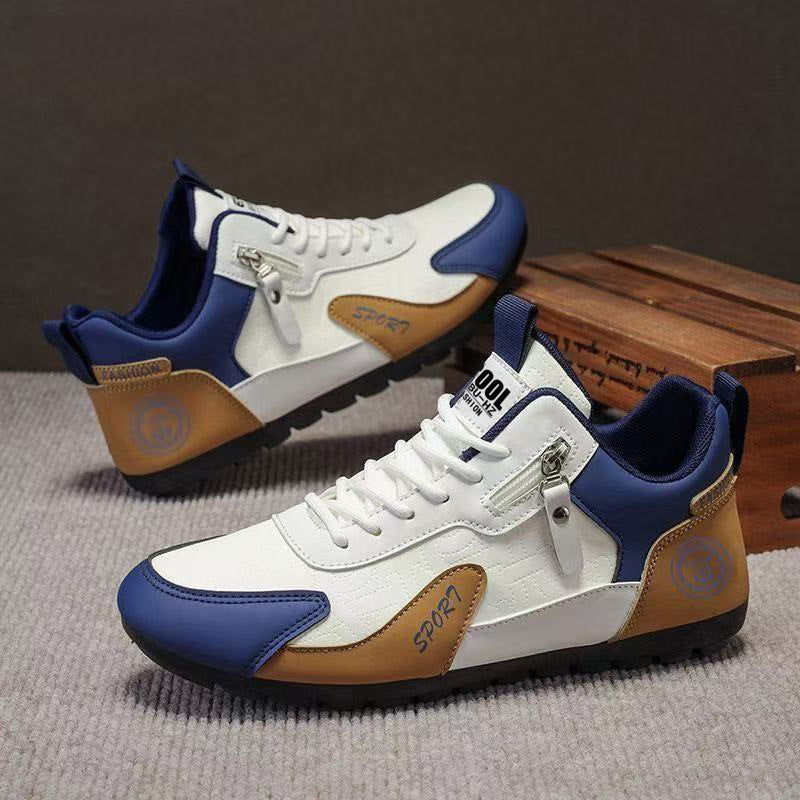 Damen modische und komfortable Sneaker mit praktischen Reißverschlüssen R&B