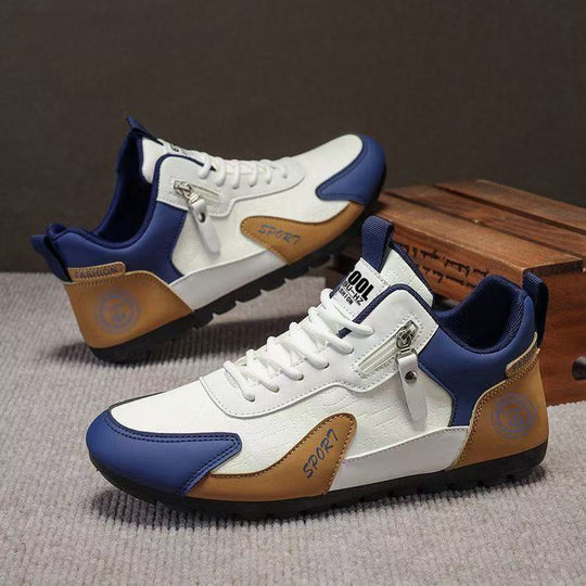 Damen modische und komfortable Sneaker mit praktischen Reißverschlüssen R&B