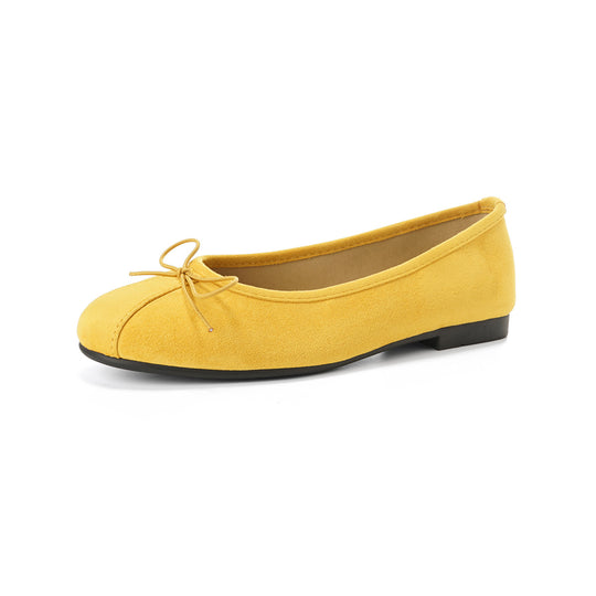 Damen Ballerina-Schuhe mit modischem Schleifenakzent und weichem Obermaterial R&B