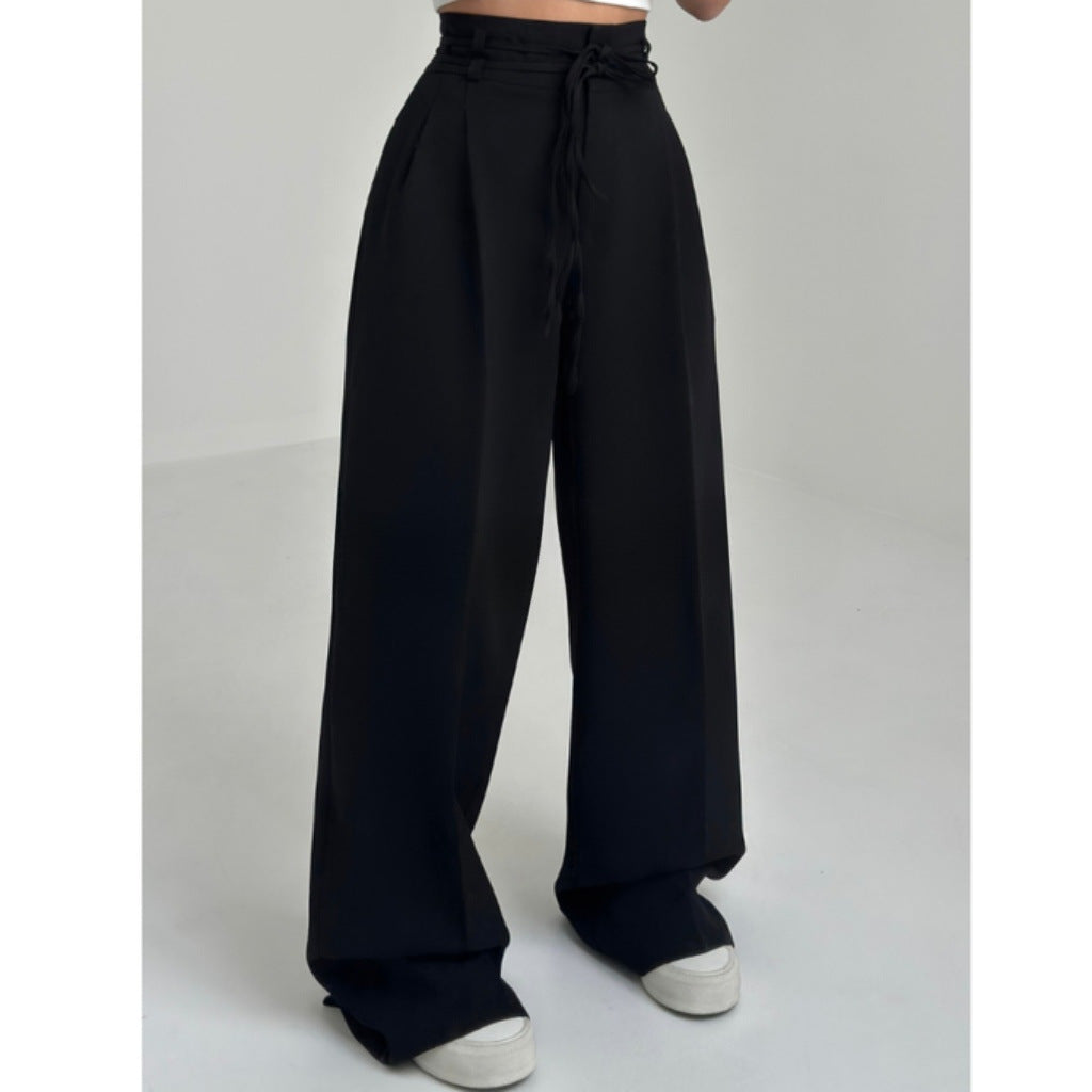Damen Weite Hochbund-Hose mit raffinierter Drapierung R&B