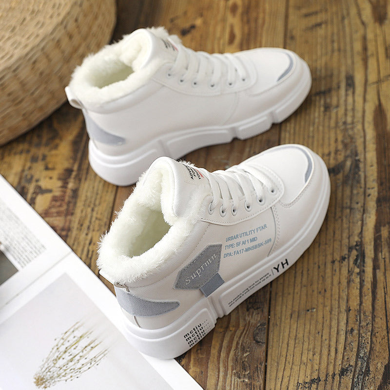 Damen Hohe Sneaker mit kuscheligem Innenfutter und trendigem Design R&B
