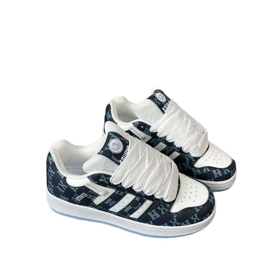 Damen Sportliche Sneakers im modernen Patchwork-Design