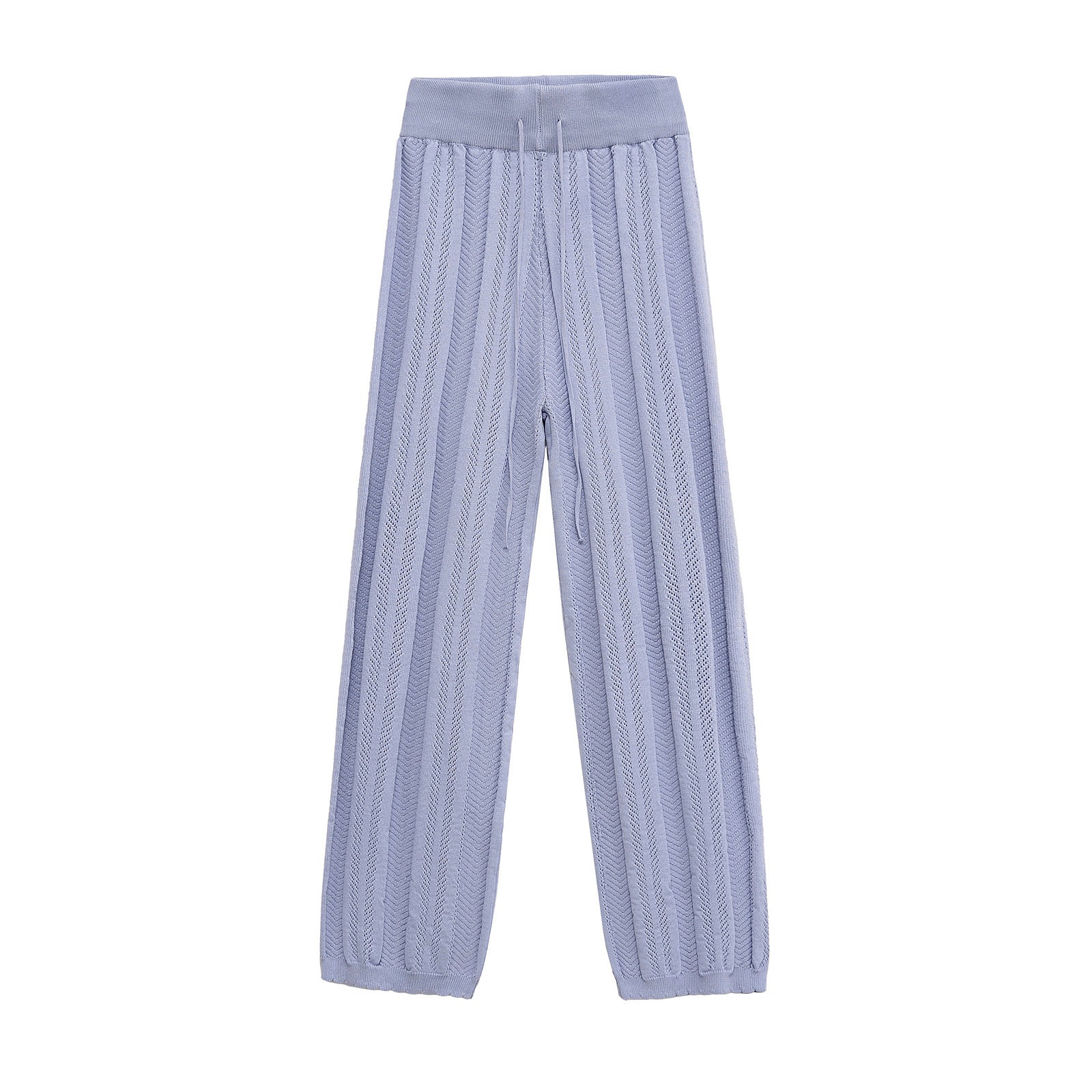 Damen elegante Strickhose mit Strukturmuster R&B