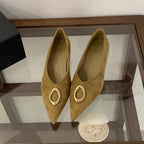 Damen elegante spitze Pumps mit dekorativen Metallakzenten R&B