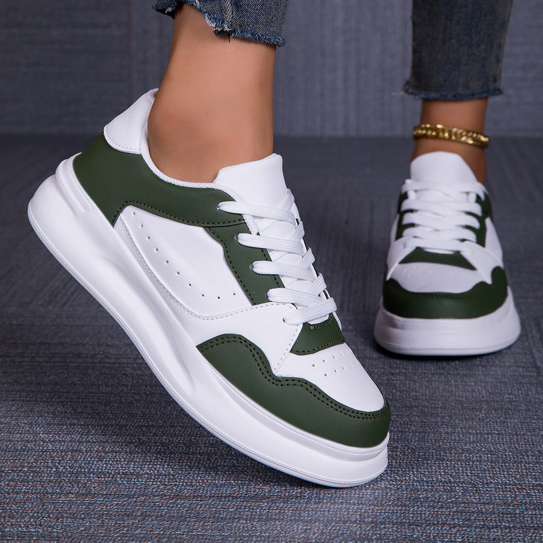 Damen Sportliche Sneakers mit atmungsaktiver Oberflächenstruktur und dämpfender Sohle R&B
