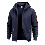 Herren funktionale Kapuzenjacke mit technischen Taschen R&B