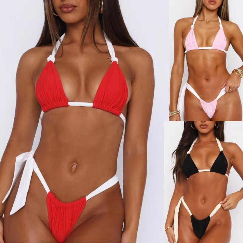 Damen Triangel-Bikini mit feinen Rüschendetails R&B