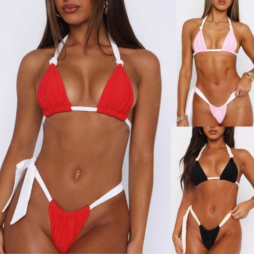Damen Triangel-Bikini mit feinen Rüschendetails R&B