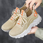 Damen nan nahtloser 3D-Strick Slip-On Sneaker mit elastischem Schlupfschaft, gepolsterter Fersenlasche und griffiger Hybridprofilsohle R&B