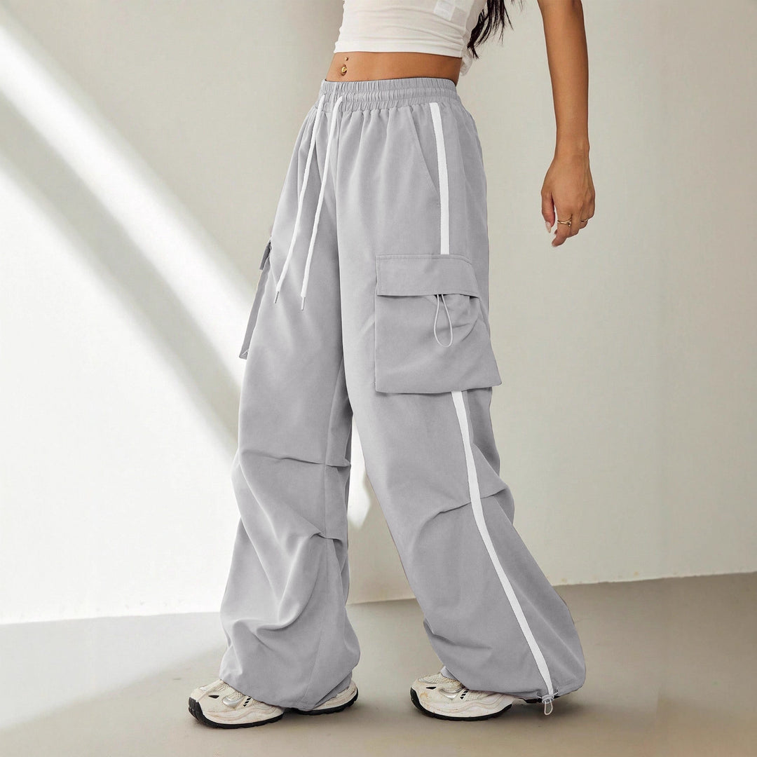 Damen Cargo-Hose mit seitlichen Taschen und elastischem Bund R&B