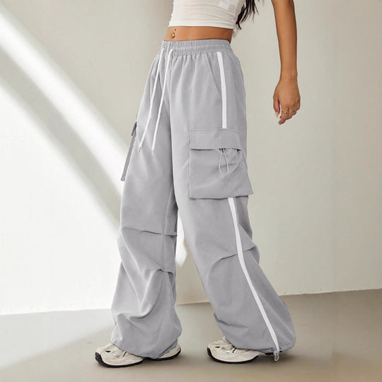 Damen Cargo-Hose mit seitlichen Taschen und elastischem Bund R&B