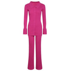 Damen 3-teilige Feinstrick-Loungewear-Set R&B