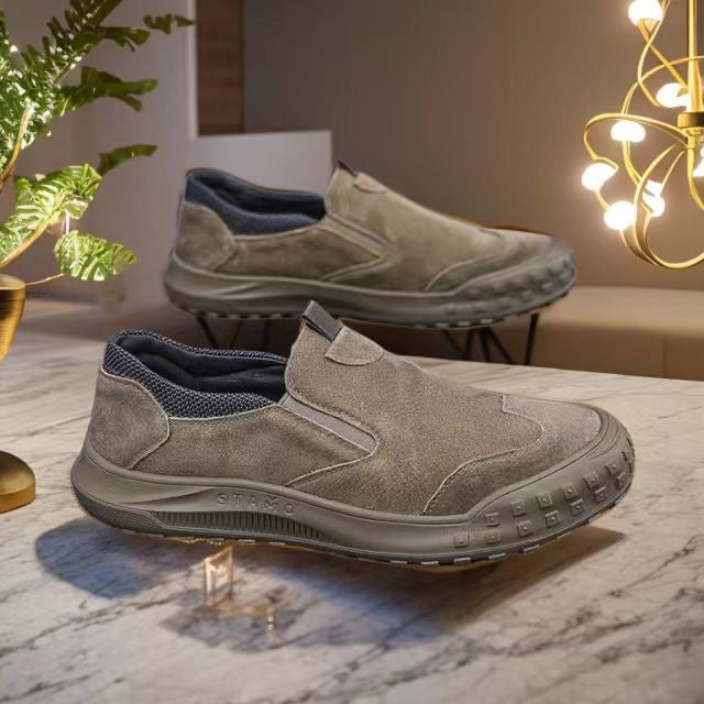 Damen Slip-On Freizeitschuhe mit rutschfester Sohle und atmungsaktivem Innenmaterial R&B