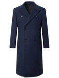 Herren eleganter Doppelt-Front-Mantel aus hochwertigem Material R&B
