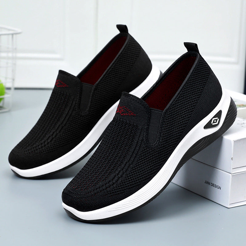 Damen Bequeme Slip-On Sportschuhe mit atmungsaktivem Netzdesign R&B