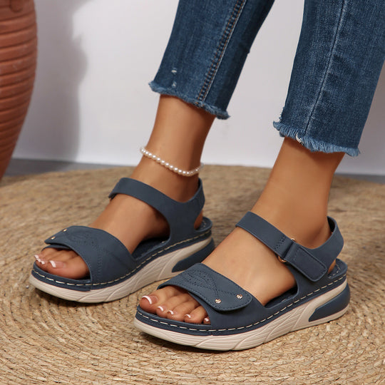 Damen Komfortable orthopädische Sandalen mit Riemen R&B