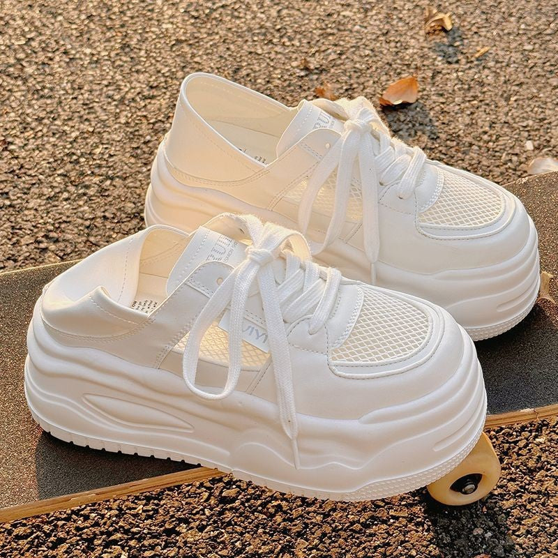Damen Trendige Chunky Sneakers mit atmungsaktivem Mesh-Obermaterial und stabiler Sohle