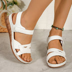 Damen Komfortable Wedge-Sandalen mit verstellbaren Riemen R&B