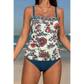 Damen Tankini-Set mit floralem Design und verstellbaren Trägern R&B