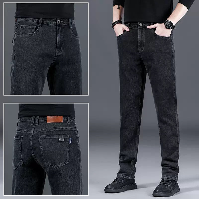 Herren modische Slim-Fit Jeans aus weichem Denim R&B