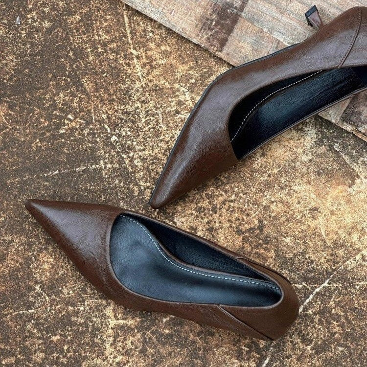 Damen elegante spitze Pumps mit klassischem Design R&B