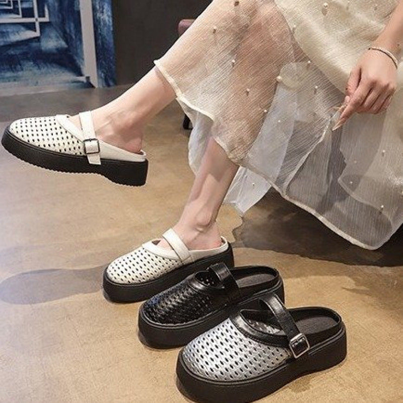 Damen Atmungsaktive Clogs mit verstellbarem Riemen R&B