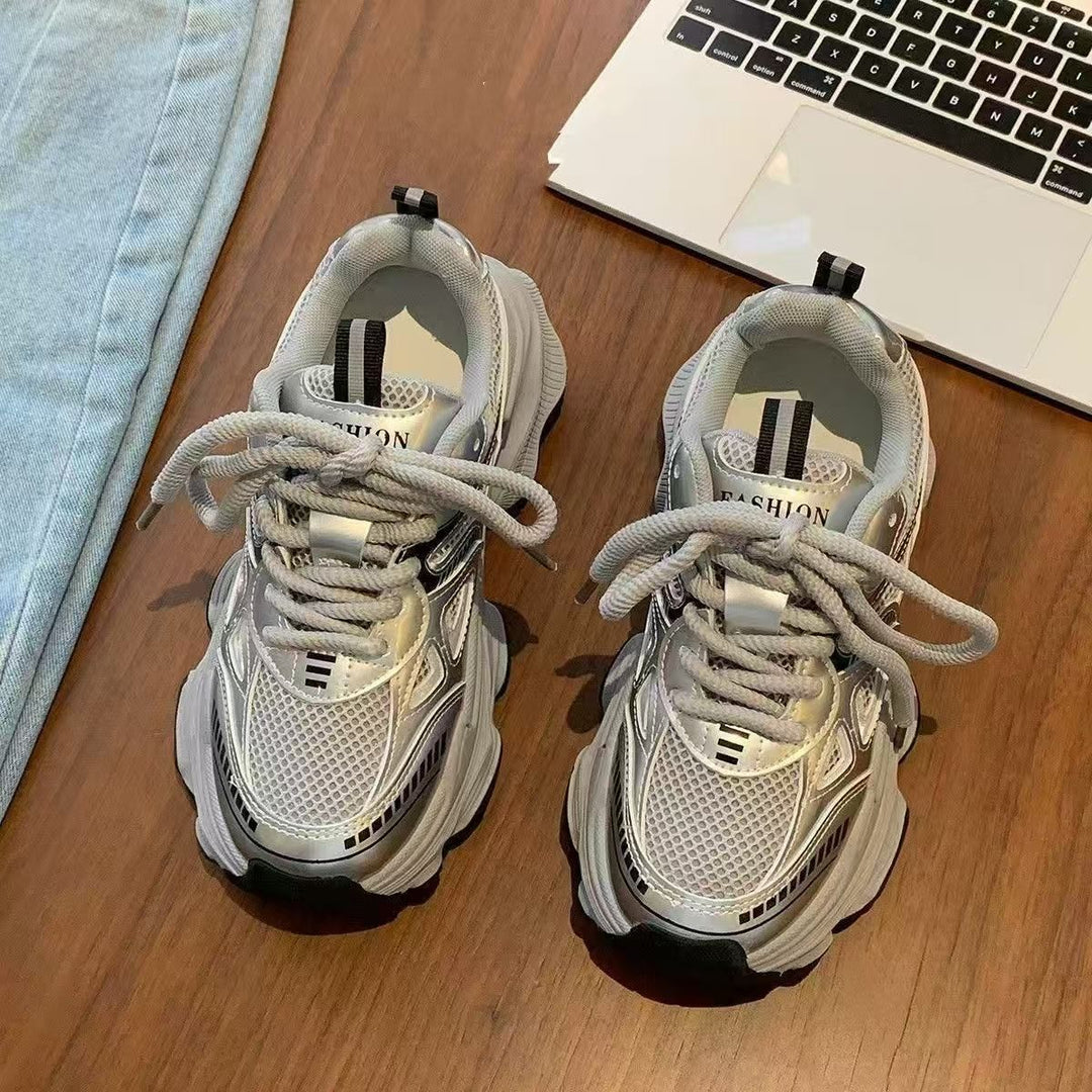 Damen Sportliche Lauf Sneakers mit atmungsaktivem Mesh und modischer Sohle R&B