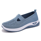 Damen Atmungsaktive Slip-On Freizeitschuhe mit offenem Schnitt