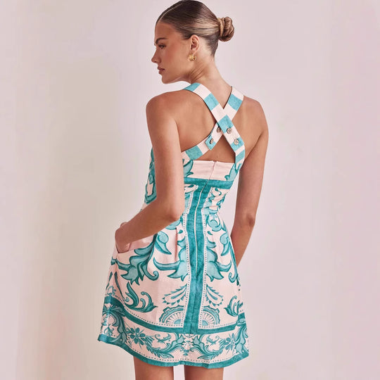 Damen Sommerkleid mit elegantem Design und praktischen Taschen R&B