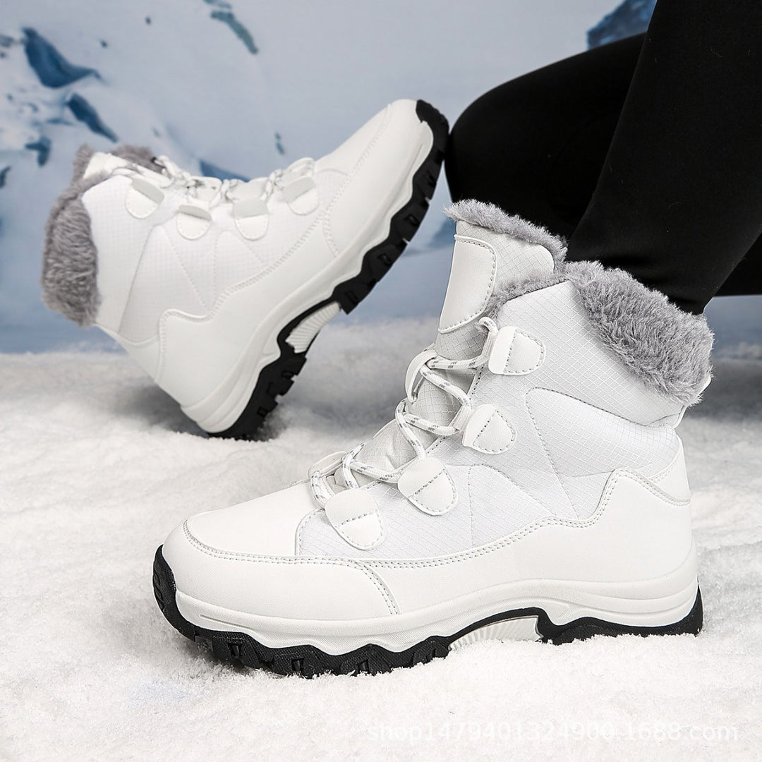 Damen Warme Winterstiefel mit isolierendem Fleece und rutschfester Sohle R&B
