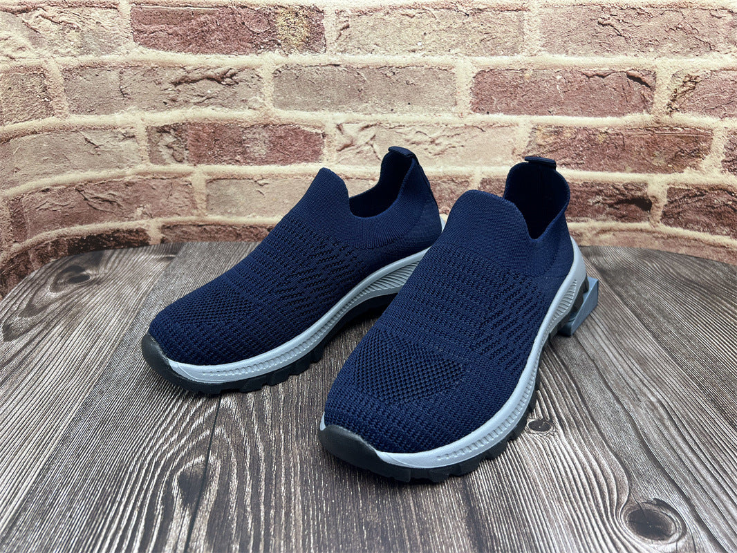 Damen Sportliche Slip-On Sneakers mit atmungsaktiver Mesh-Oberfläche R&B