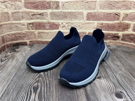 Damen Sportliche Slip-On Sneakers mit atmungsaktiver Mesh-Oberfläche R&B