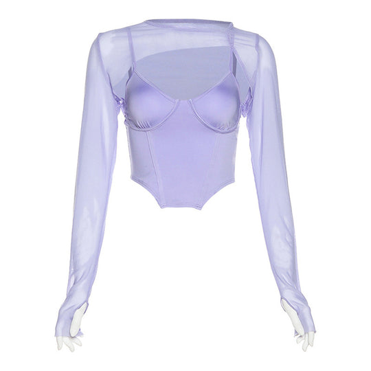 Damen Sportliches und elegantes Oberteil mit langem Arm R&B