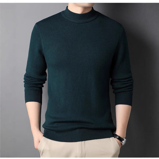 Herren Feinstrickpullover mit Rollkragen und soften Materialien R&B