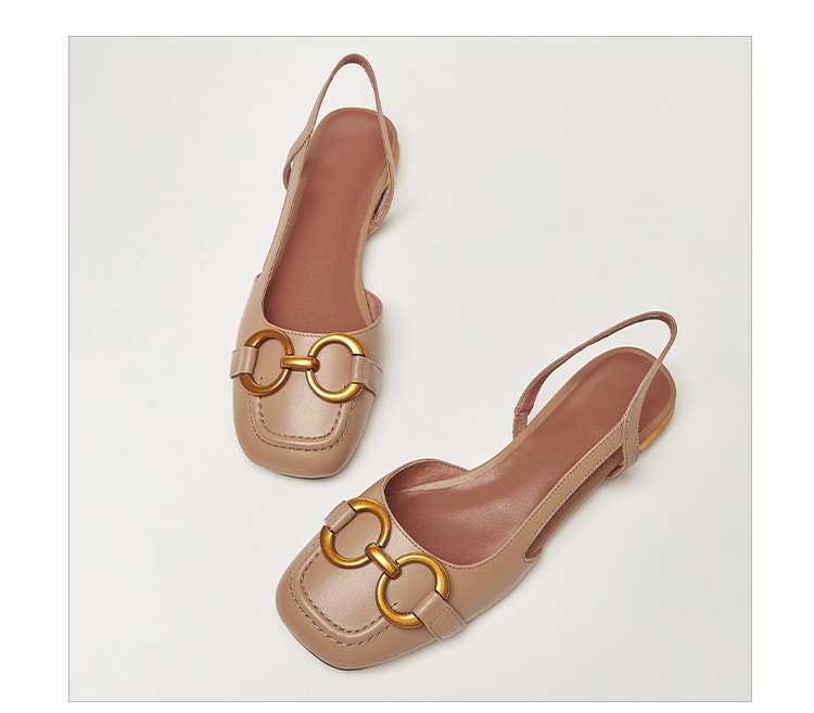 Damen Slingback-Ballerinas mit elegantem Schnallen-Detail und modischem Fußbett R&B