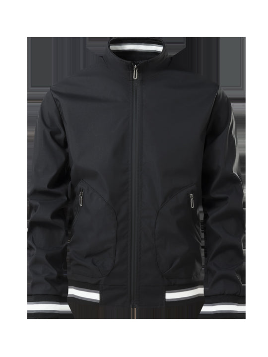 Herren sportliche Übergangsjacke mit hohem Kragen und praktischen Reißverschlusstaschen R&B