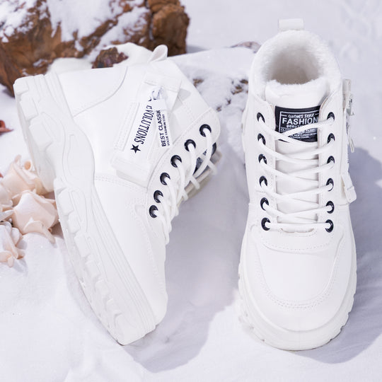 Damen Modische Winterboots mit Warmfutter und rutschfester Sohle R&B